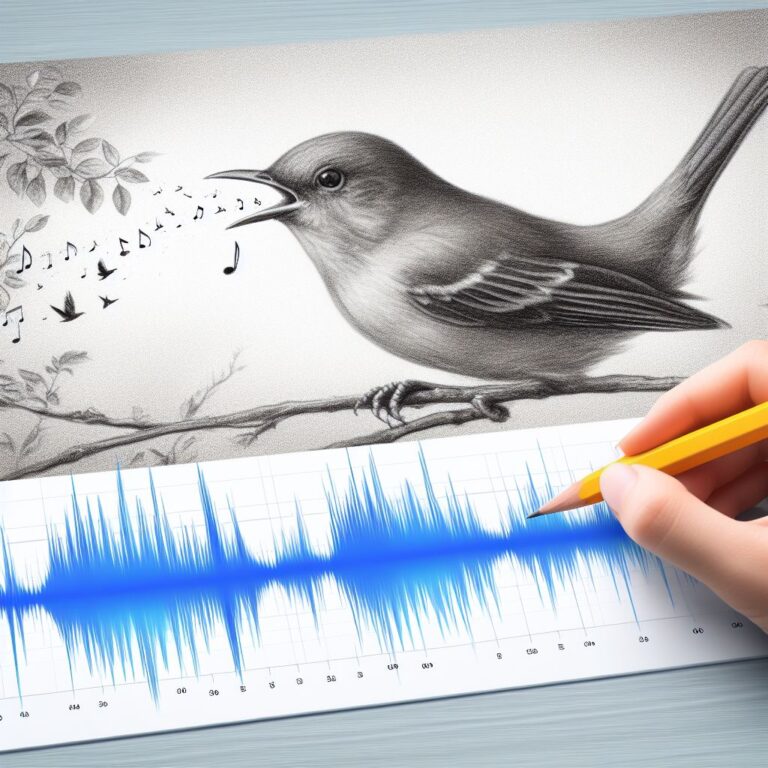 Image of a Bird Sonograms and bird singing