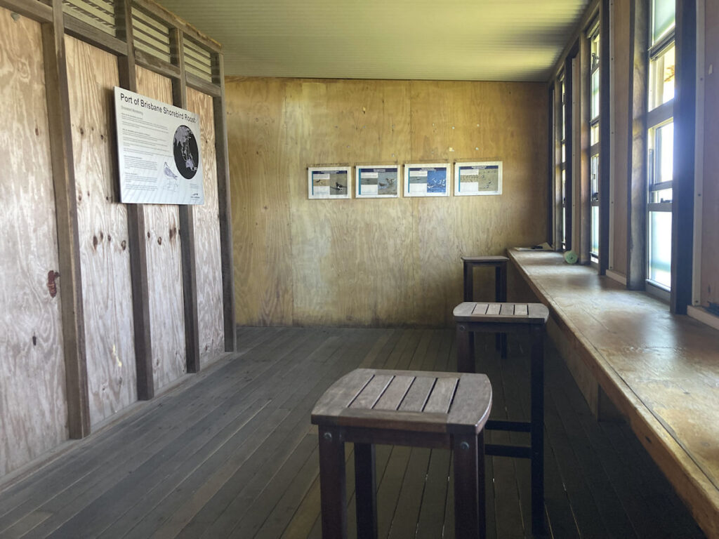 Port Of Brisbane Shorebird Roost Hide Inside