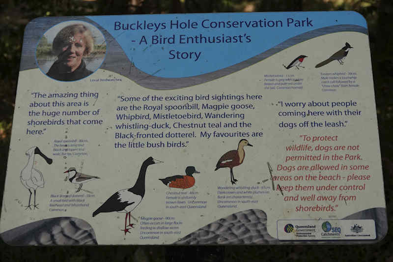 Buckley's Hole Birdhide Info Sign