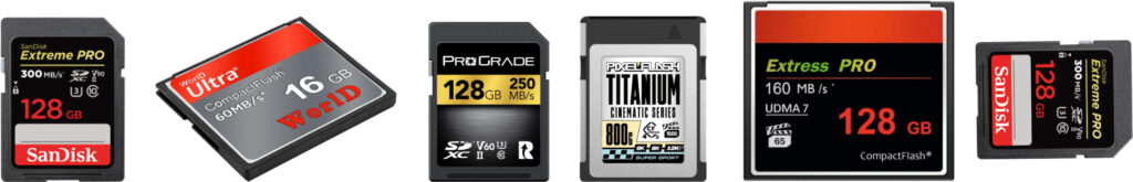 Image of Memory cards with affiliate link to Amazon