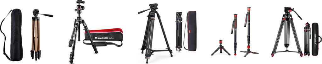 Image of tripods available via our affiliate links to Amazon